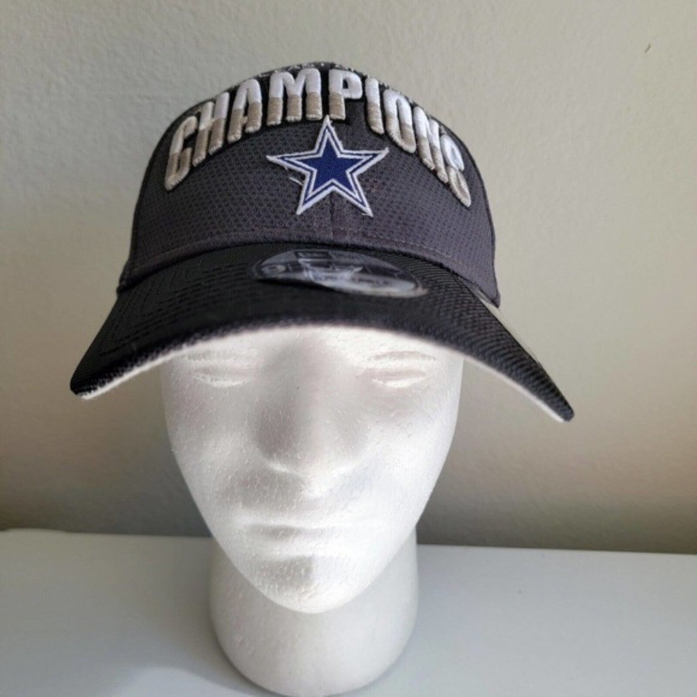 New Era 9Forty Dallas Cowboys NFC East Champs Cap Hat Snapback Gray New W Defect